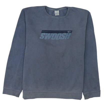 Womens UK Size L Nike Blue Pullover Sweatshirt