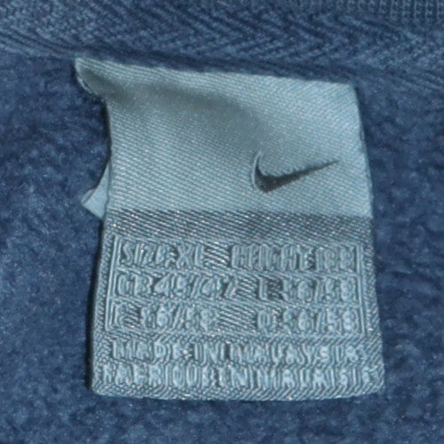 Womens UK Size L Nike Blue Pullover Sweatshirt