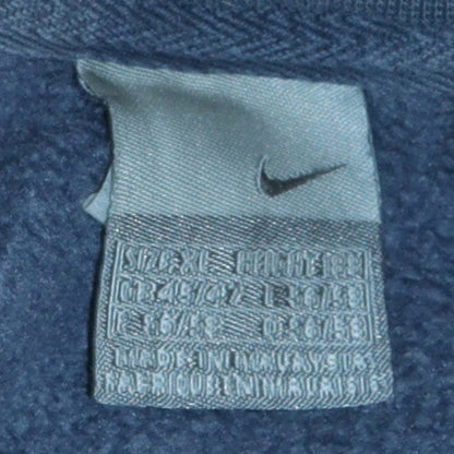 Womens UK Size L Nike Blue Pullover Sweatshirt