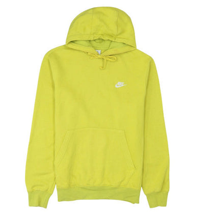 Mens UK Size S Nike Yellow Pullover Hoodie