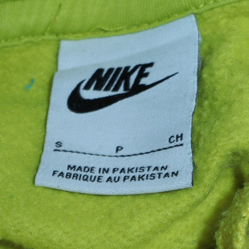 Mens UK Size S Nike Yellow Pullover Hoodie