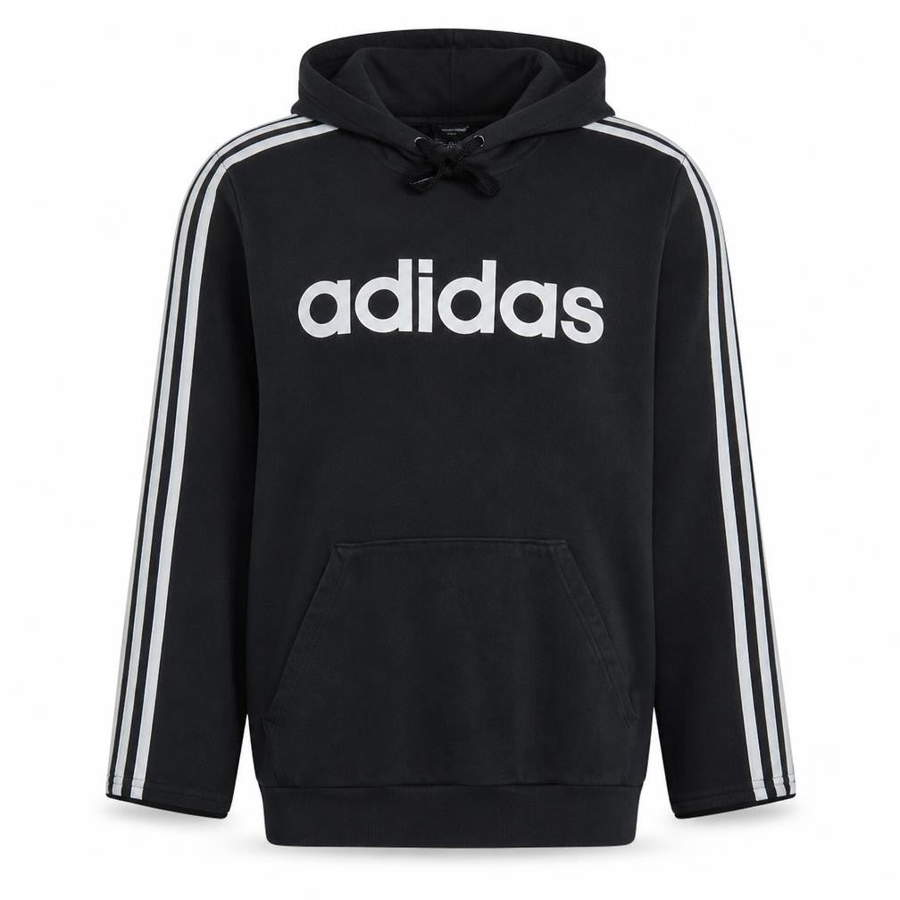 Mens UK Size M adidas Black Pullover Hoodie
