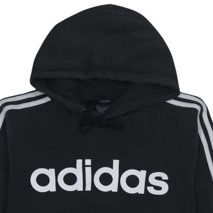 Mens UK Size M adidas Black Pullover Hoodie