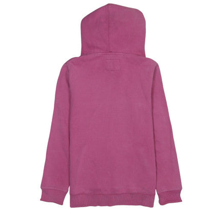 Womens UK Size M Superdry Pink Pullover Hoodie