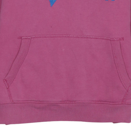 Womens UK Size M Superdry Pink Pullover Hoodie