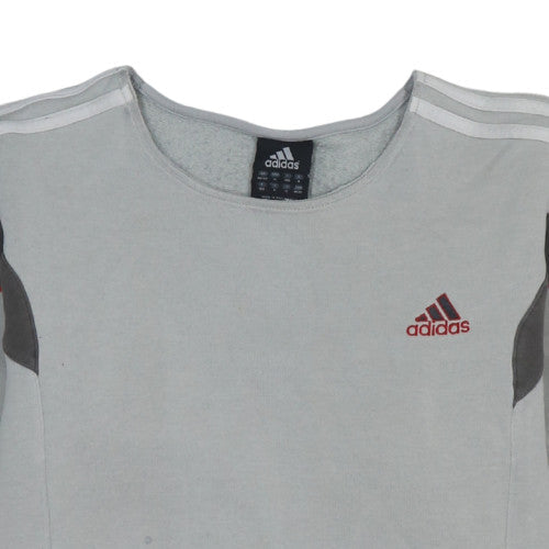 Womens UK Size 14 adidas Grey Pullover Sweatshirt
