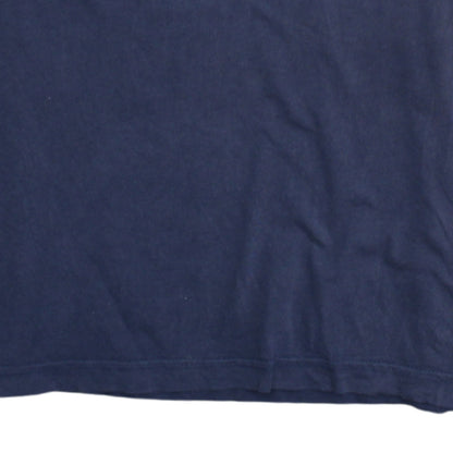 Puma Men's Blue Graphic Print Crew Neck Cotton T-Shirt Size L