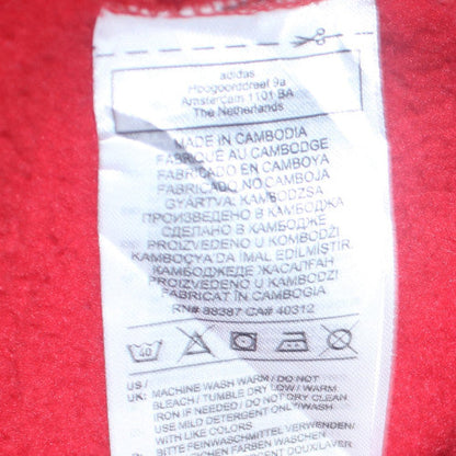 Mens UK Size XL adidas Red Pullover Hoodie