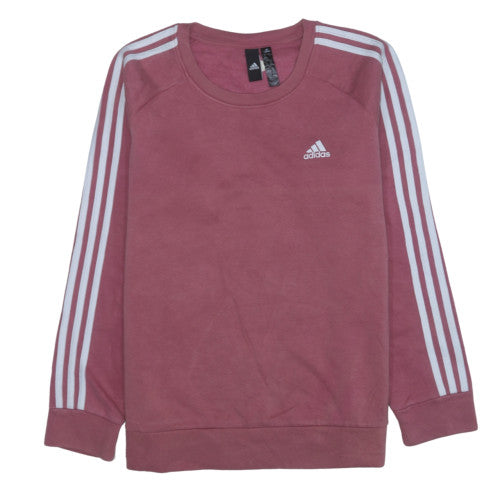Womens UK Size XL adidas Pink Pullover Sweatshirt