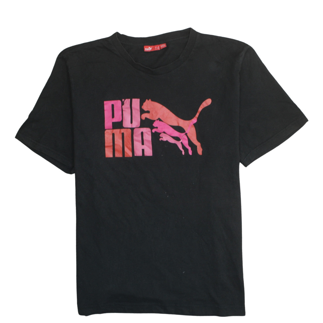 Puma Men's Black XL Graphic Logo Sports T-Shirt