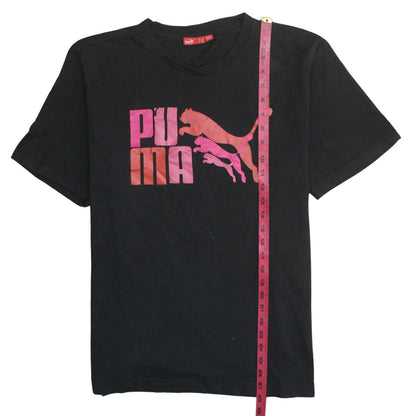 Puma Men's Black XL Graphic Logo Sports T-Shirt