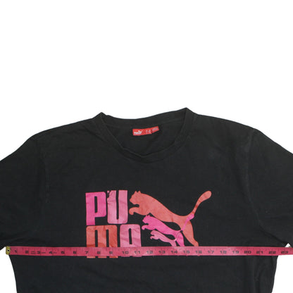 Puma Men's Black XL Graphic Logo Sports T-Shirt