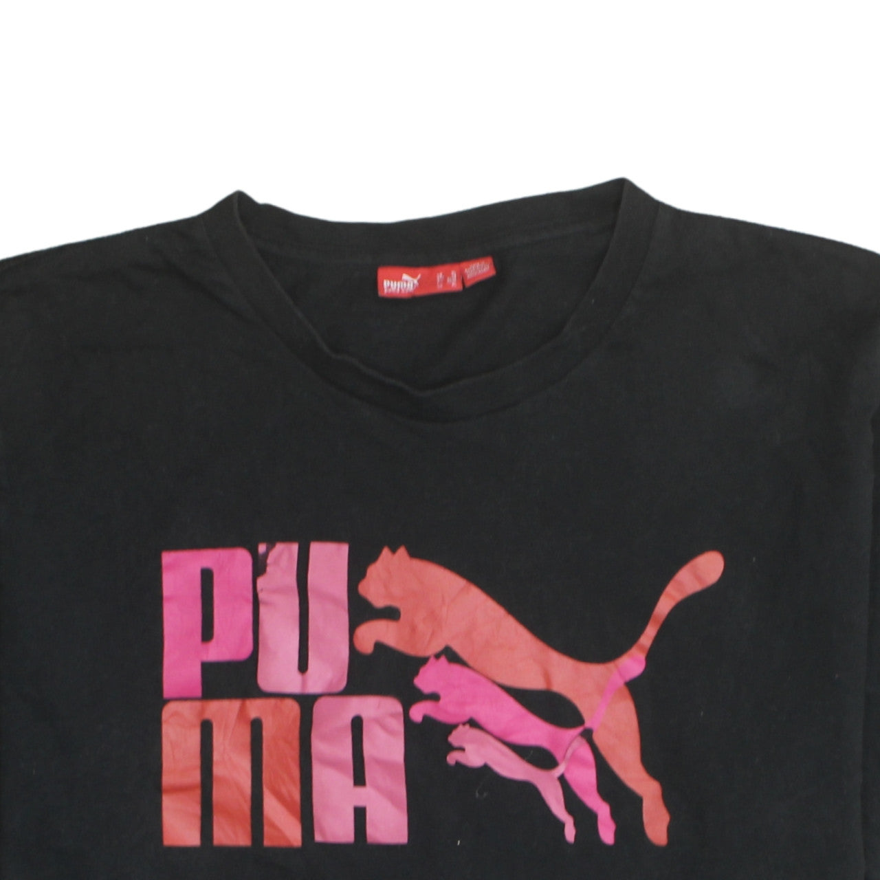 Puma Men's Black XL Graphic Logo Sports T-Shirt