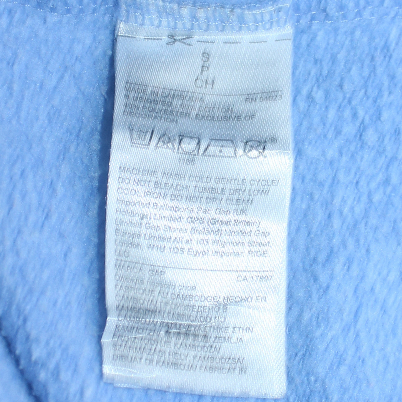 Womens UK Size S Gap Blue Pullover Hoodie