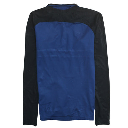 Mens UK Size S Nike Blue 1/4 Zip Sweatshirt