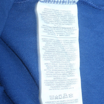 Mens UK Size S Nike Blue 1/4 Zip Sweatshirt