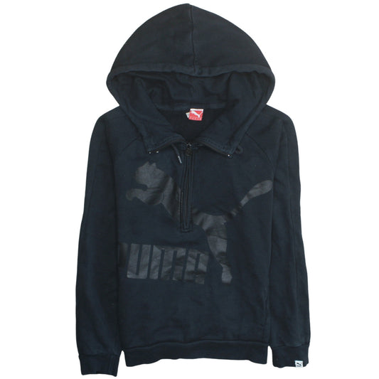 Womens UK Size 10 PUMA Black Pullover Hoodie