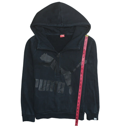 Womens UK Size 10 PUMA Black Pullover Hoodie