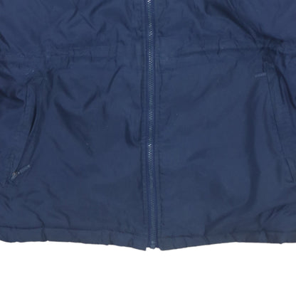 Adidas Mens Blue Burgundy 90s Retro Hooded Windbreaker Jacket L