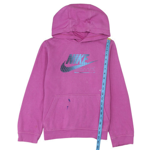 Womens UK Size L Nike Pink Pullover Hoodie