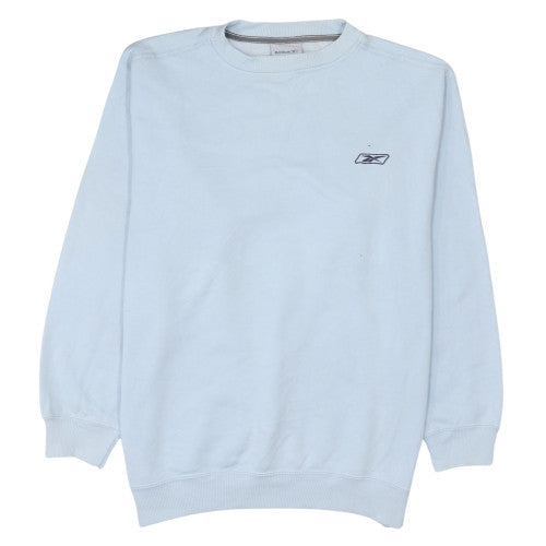 Mens UK Size L Reebok Blue Pullover Sweatshirt