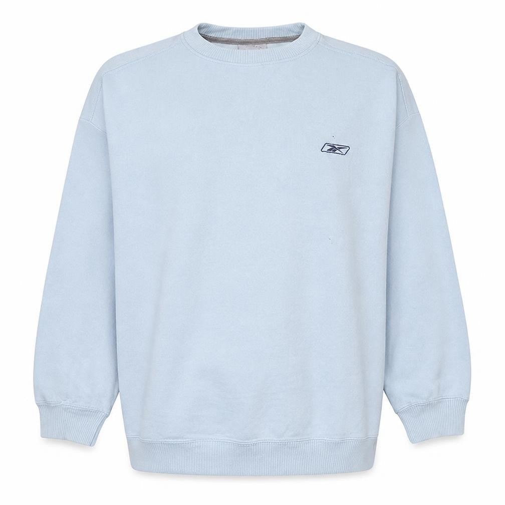 Mens UK Size L Reebok Blue Pullover Sweatshirt