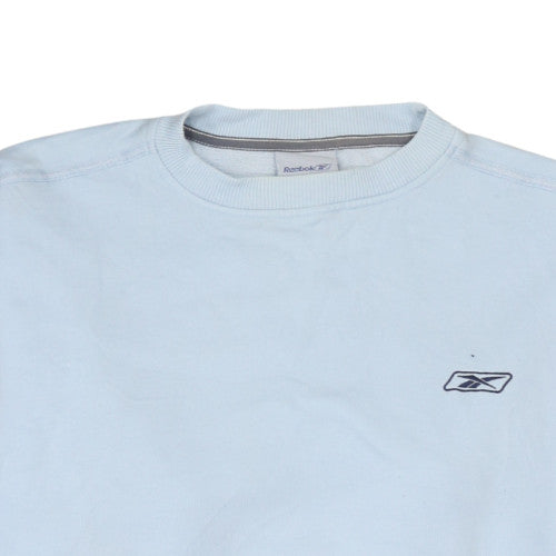 Mens UK Size L Reebok Blue Pullover Sweatshirt