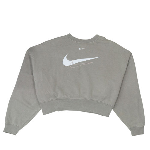 Womens UK Size S Nike Grey Pullover Sweatshirt