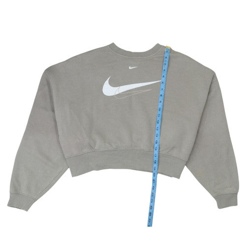 Womens UK Size S Nike Grey Pullover Sweatshirt