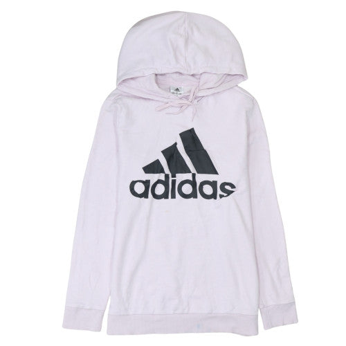 Womens UK Size 12-14 adidas Pink Pullover Hoodie