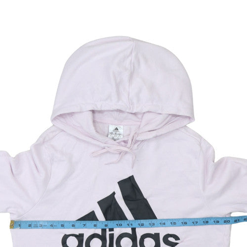 Womens UK Size 12-14 adidas Pink Pullover Hoodie