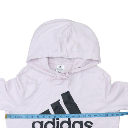 Womens UK Size 12-14 adidas Pink Pullover Hoodie