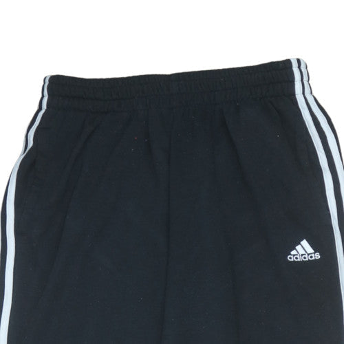 Womens UK Size L adidas Regular Fit Jogger Black Trousers