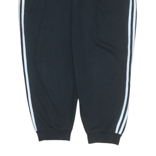 Womens UK Size L adidas Regular Fit Jogger Black Trousers