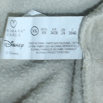 Womens UK Size XS Disney Beige Pullover Hoodie