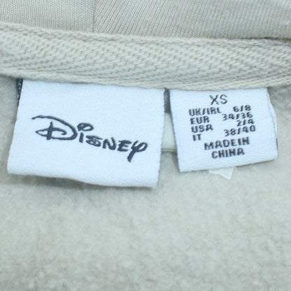 Womens UK Size XS Disney Beige Pullover Hoodie