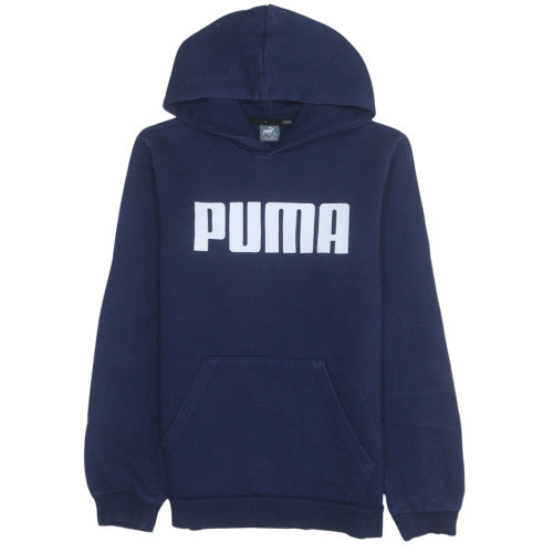 Boys UK Size 16 Years PUMA Blue Pullover Hoodie