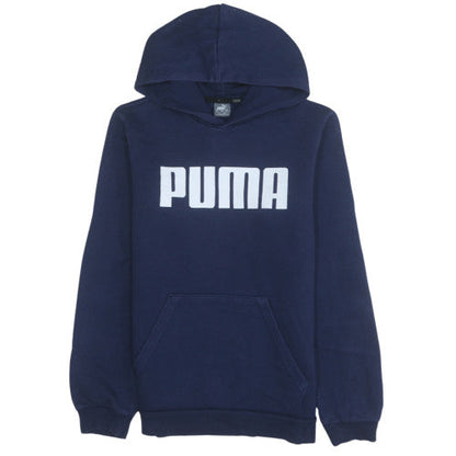 Boys UK Size 16 Years PUMA Blue Pullover Hoodie