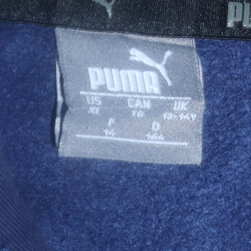 Boys UK Size 16 Years PUMA Blue Pullover Hoodie