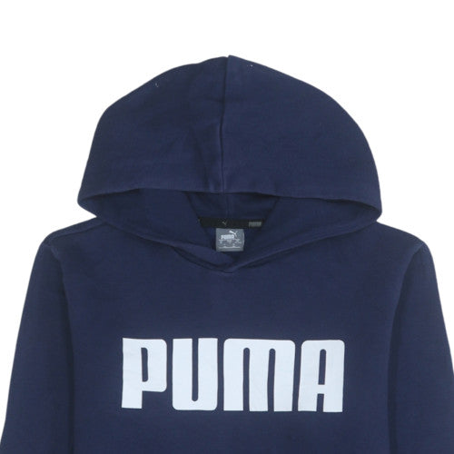 Boys UK Size 16 Years PUMA Blue Pullover Hoodie