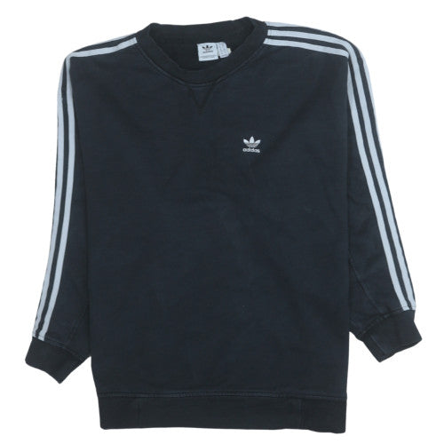 Womens UK Size 10 adidas Black Pullover Sweatshirt