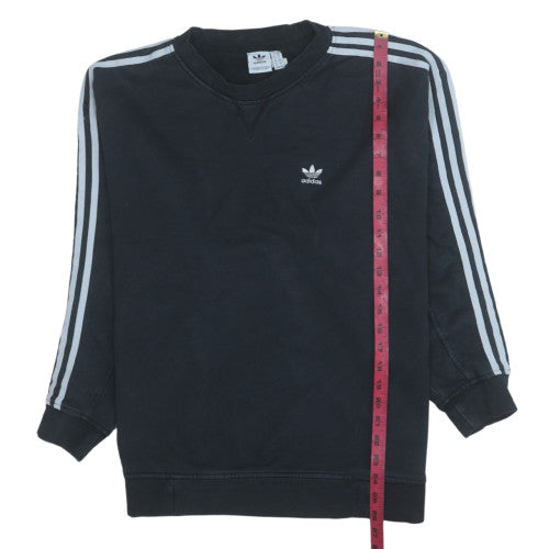 Womens UK Size 10 adidas Black Pullover Sweatshirt