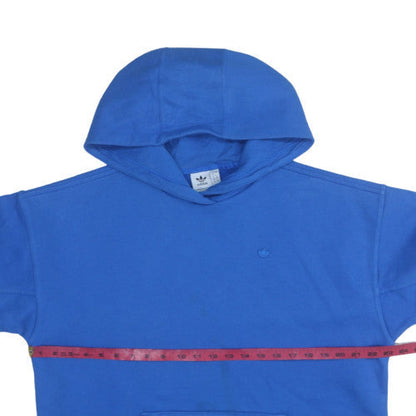 Mens UK Size L adidas Blue Pullover Hoodie