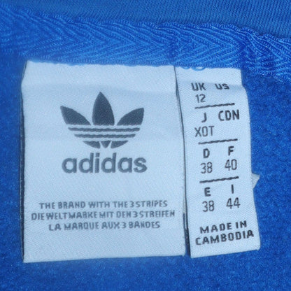 Mens UK Size L adidas Blue Pullover Hoodie
