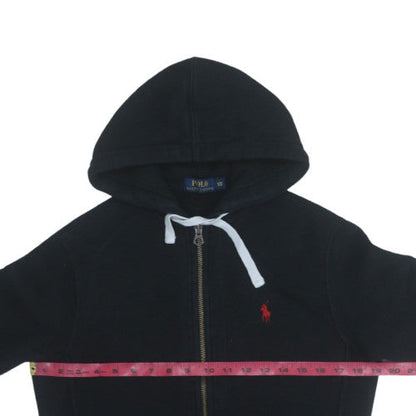 Mens UK Size XS Ralph Lauren Black Full Zip Hoodie