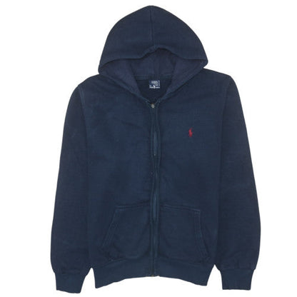Womens UK Size 2XL Ralph Lauren Blue Full Zip Hoodie