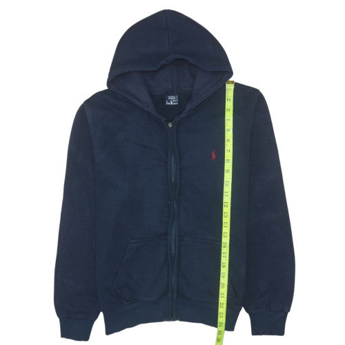 Womens UK Size 2XL Ralph Lauren Blue Full Zip Hoodie