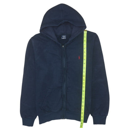 Womens UK Size 2XL Ralph Lauren Blue Full Zip Hoodie