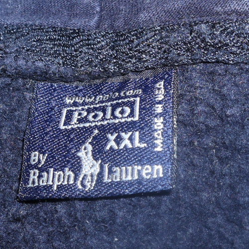 Womens UK Size 2XL Ralph Lauren Blue Full Zip Hoodie