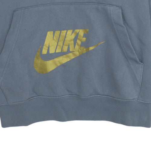 Mens UK Size XL Nike Blue Pullover Hoodie